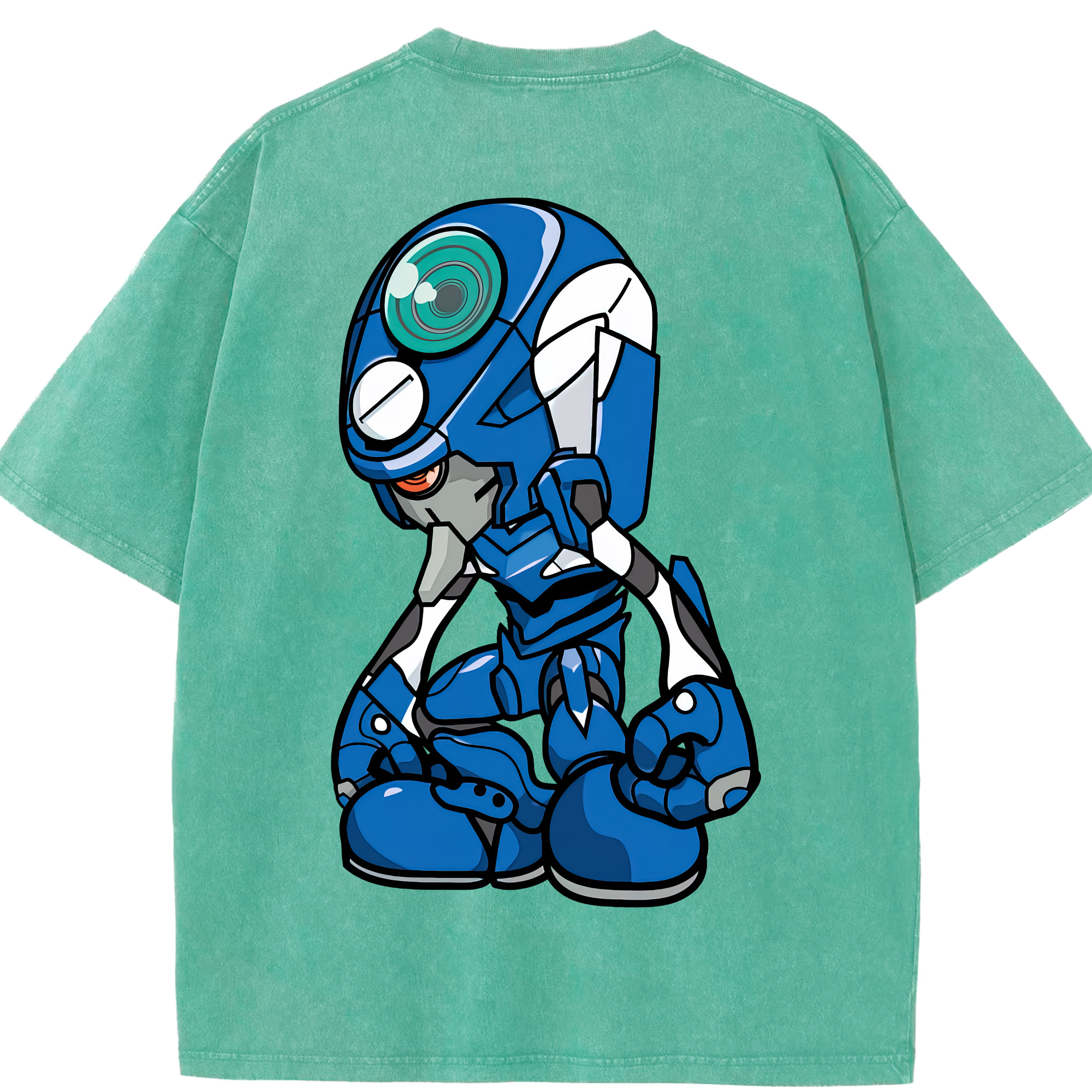 （画像用） EVA 新世紀エヴァンゲリオン 綿100% ヴィンテージ風 半袖Tシャツ（背面プリント）